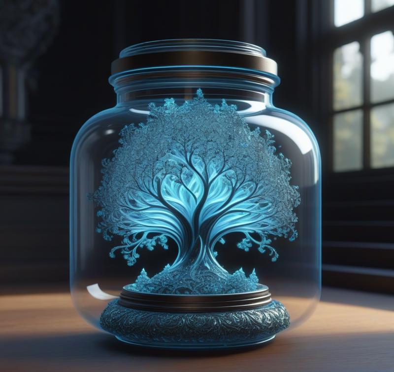 02180-168173305-5831-an intricate 3 d fractal in a glass jar, 8 k, unreal engine, mandelbulb 3 d, cinematic light,  glowing engines, magic realism, h.png